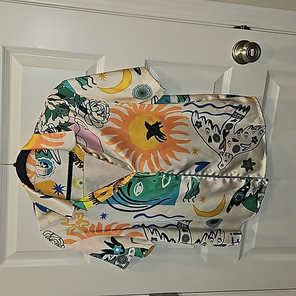 Joie Abstract Blouse (M)